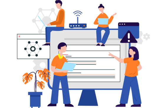 Custom Software Development Illustration