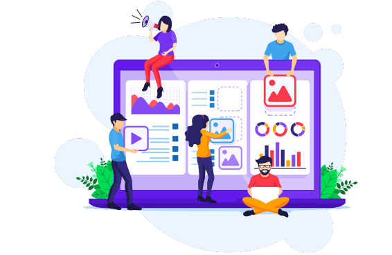 Digital Marketing Strategy Illustration