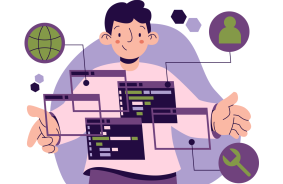 Node.js Development Illustration